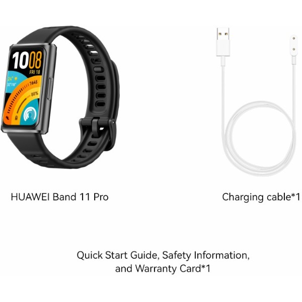 Фото - Фитнес-браслет Huawei Band 11 Pro Black